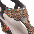 Talia Medallion Wedge