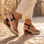 Talia Medallion Wedge