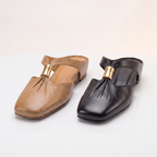 Cleo Gold Bar Mule