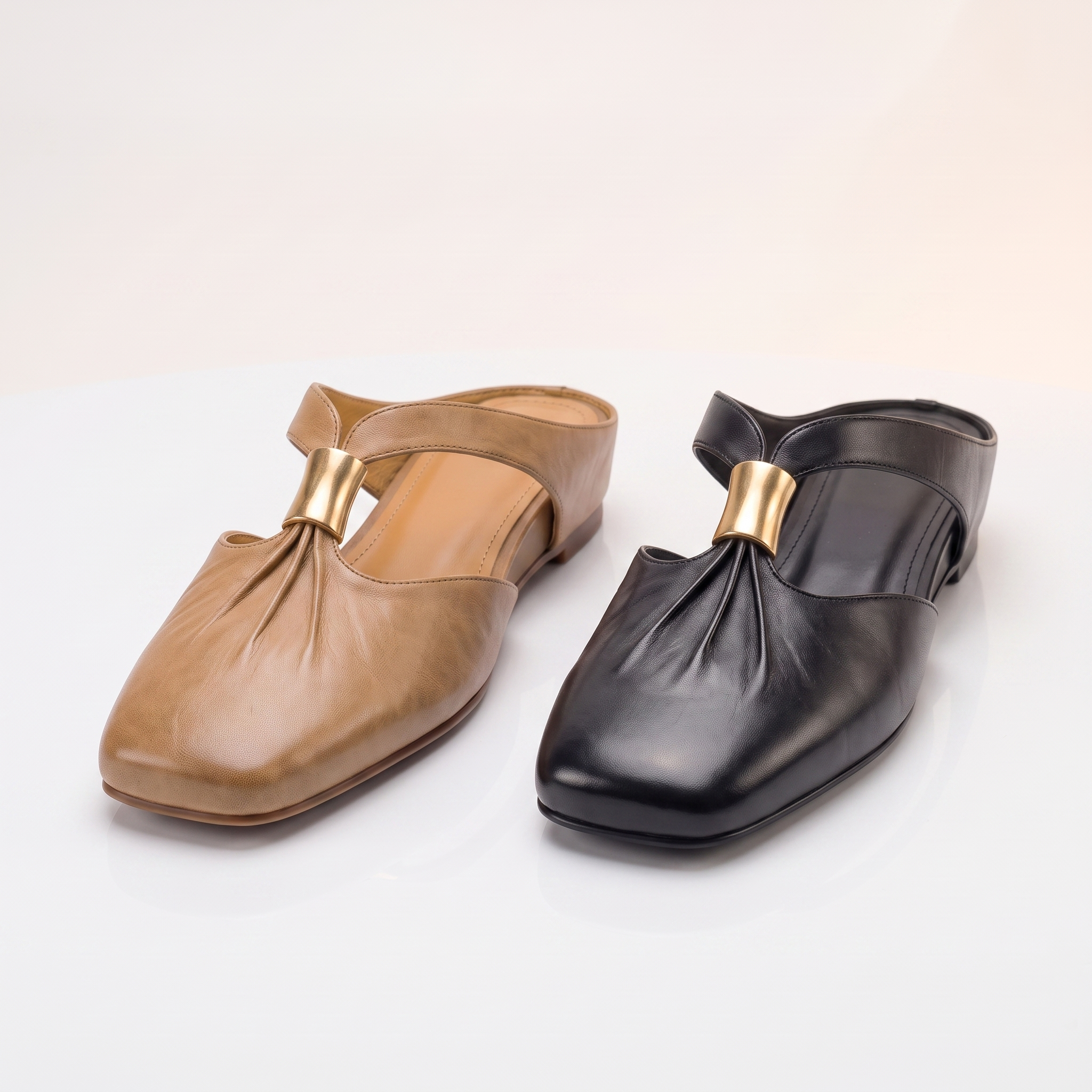 Cleo Gold Bar Mule