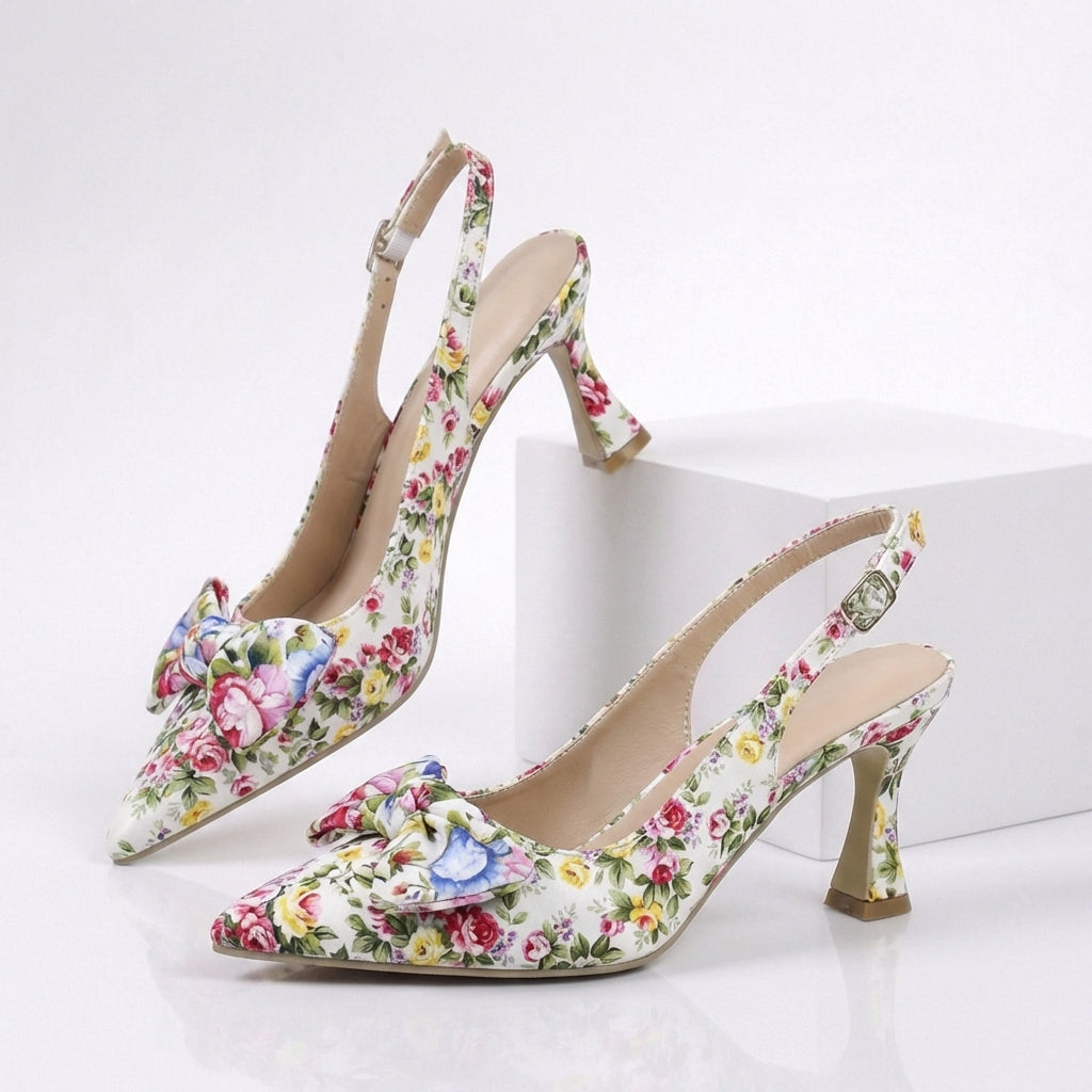 Avery Floral Slingback