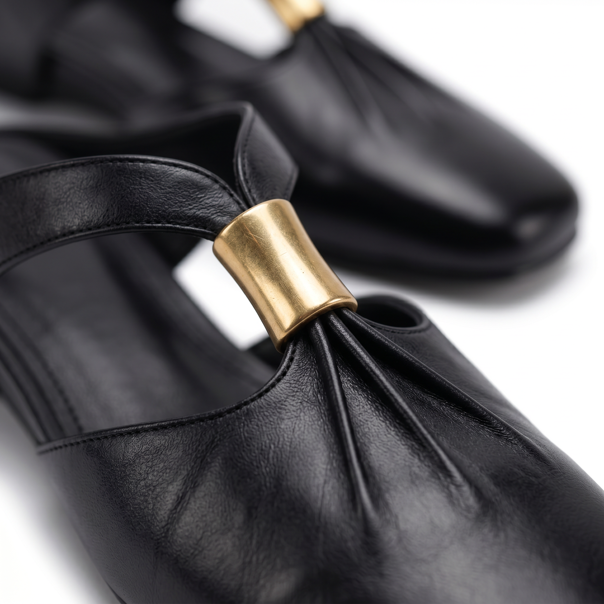 Cleo Gold Bar Mule