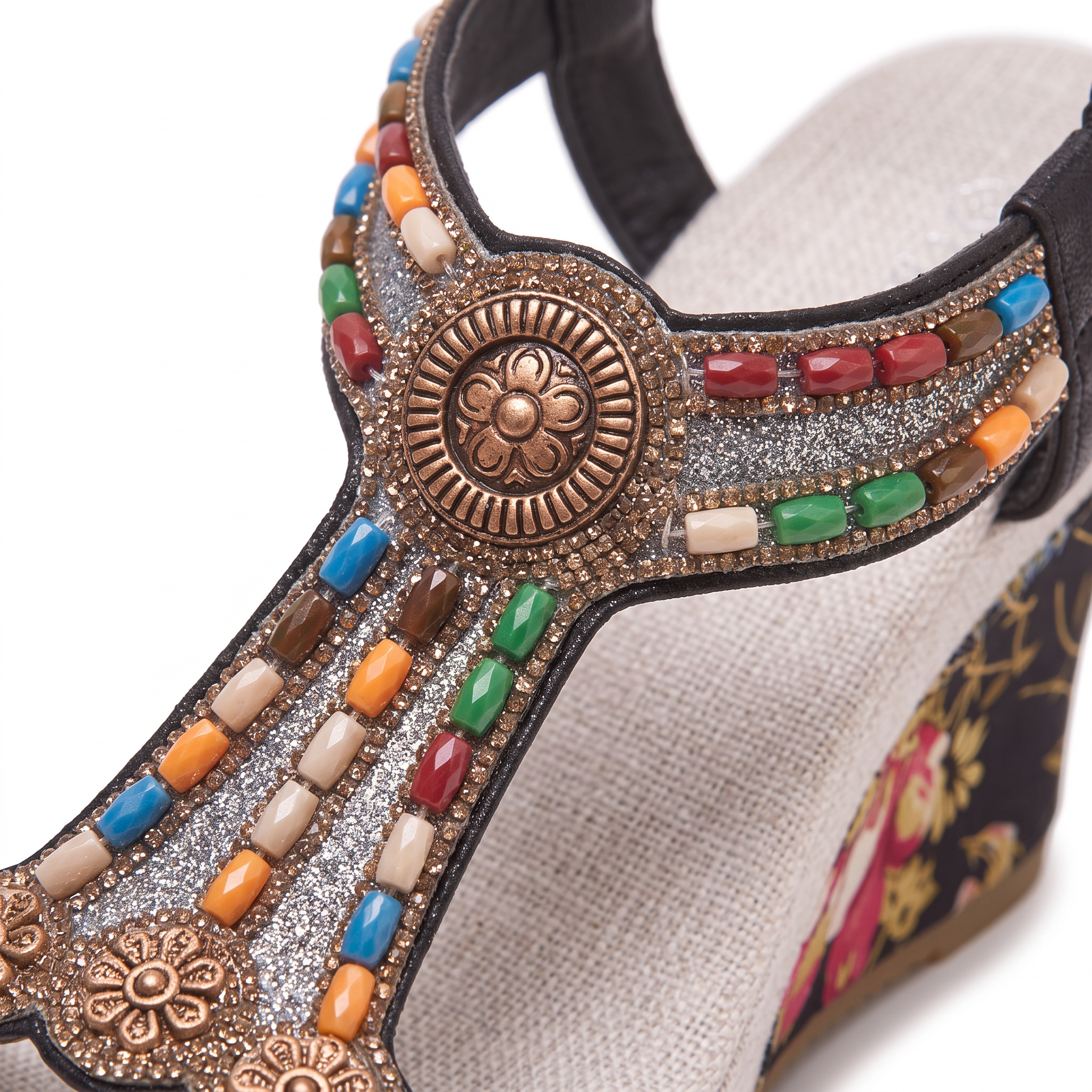 Talia Medallion Wedge