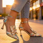 Vale Floral Heel