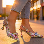 Avery Floral Slingback