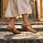 Cleo Gold Bar Mule