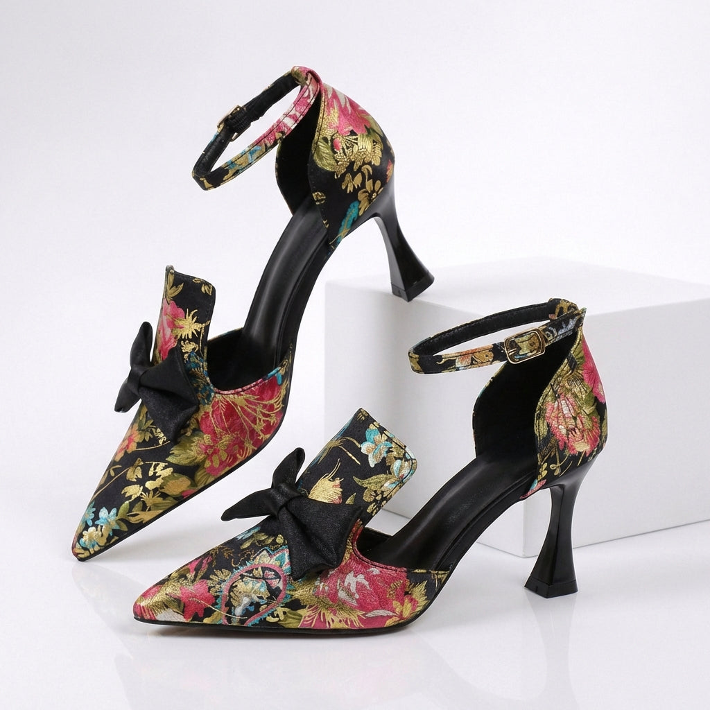 Vale Floral Heel