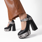 Nadia Python Mary Jane - Midnight Black