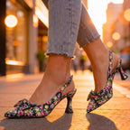 Avery Floral Slingback