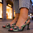 Avery Floral Slingback